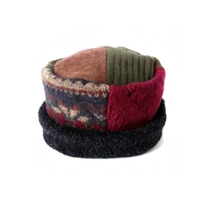 Wool Pillbox Hat in Fall