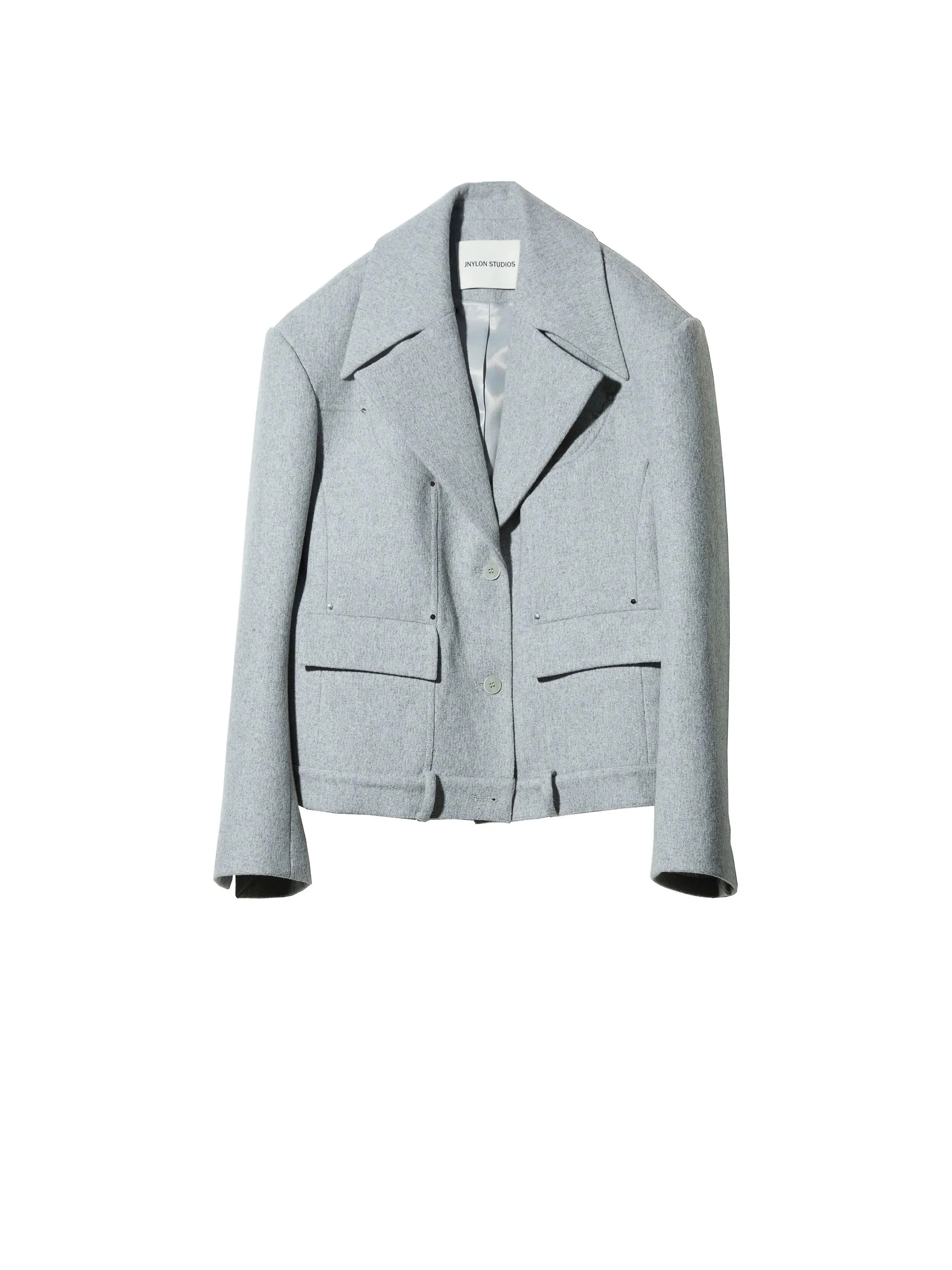 Work Style Pocket Splicing Wide-shoulder Jacket