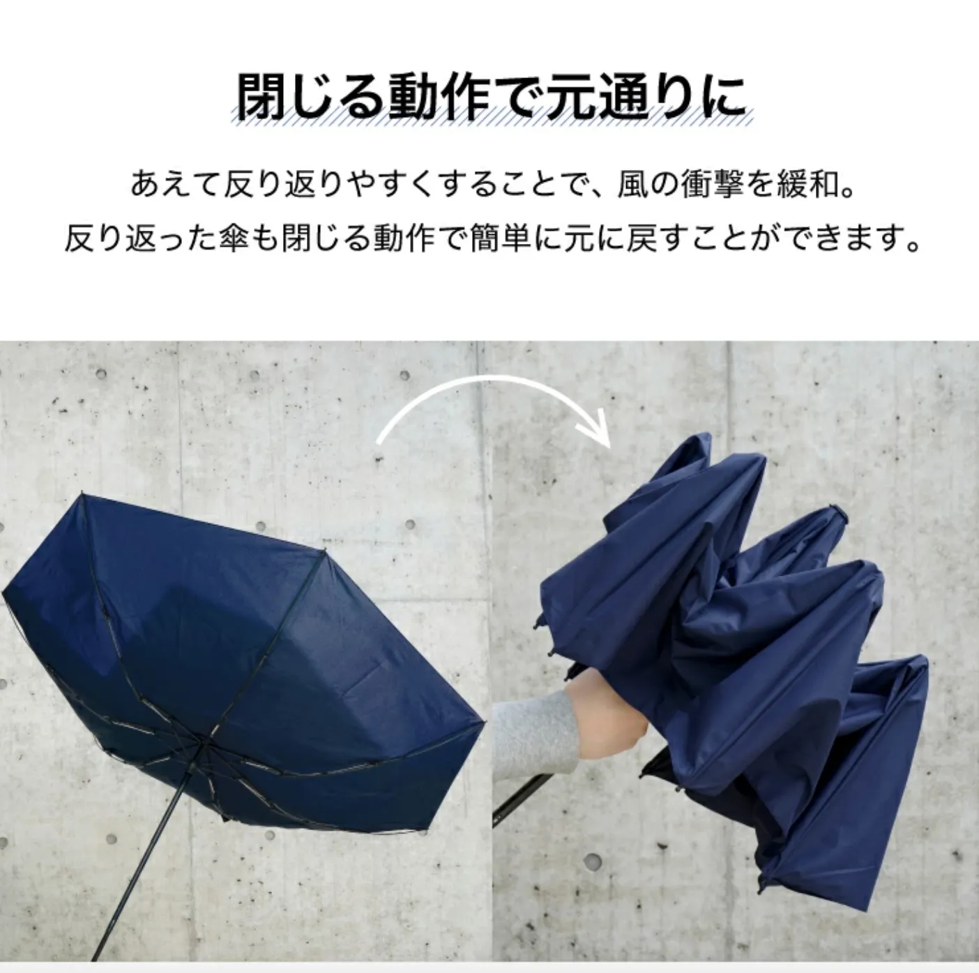 WPC WIND RESISTANCE FOLDING UMBRELLA